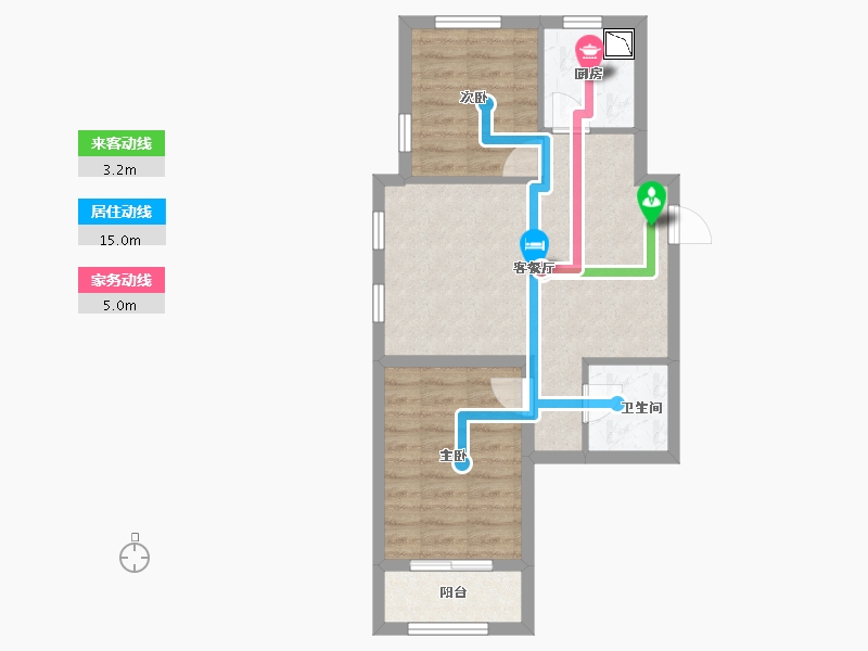 吉林省-长春市-德辉首府-56.03-户型库-动静线