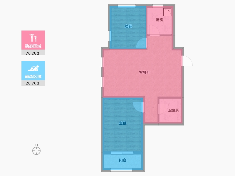 吉林省-长春市-德辉首府-56.03-户型库-动静分区