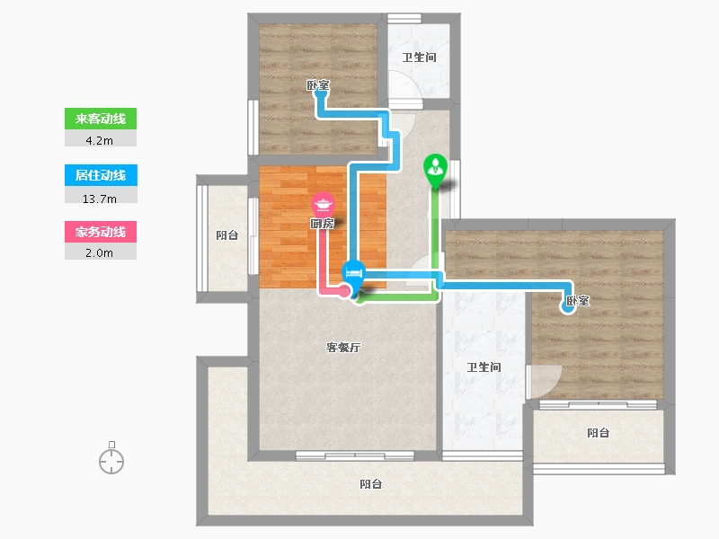 浙江省-湖州市-云山境-83.43-户型库-动静线