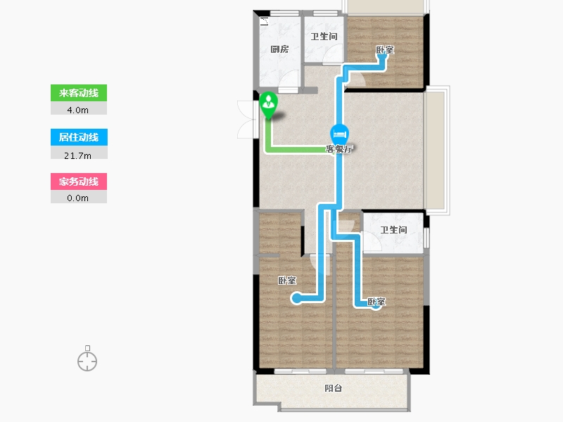 江苏省-宿迁市-碧桂园·泗都府-104.00-户型库-动静线