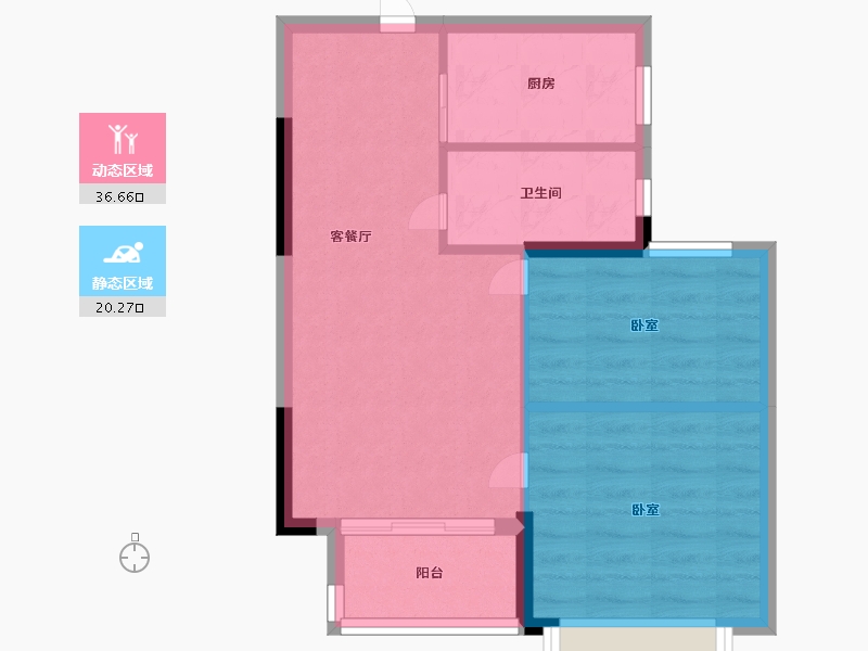 浙江省-宁波市-临湾府-50.99-户型库-动静分区