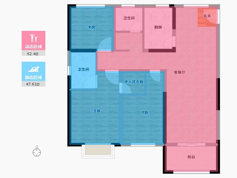 江苏省-常州市-路劲天隽峰荟-98.01-户型库-动静分区