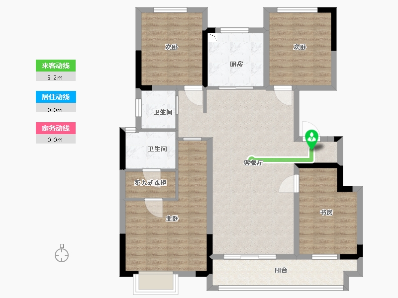 江苏省-淮安市-中梁·玖龙首府-106.40-户型库-动静线