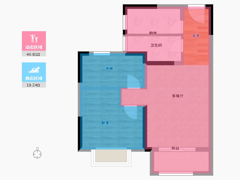 浙江省-嘉兴市-新城中骏·悦隽半岛-53.01-户型库-动静分区