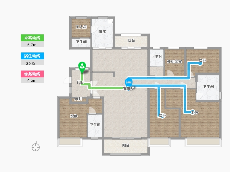 河北省-保定市-碧桂园清苑新城-182.00-户型库-动静线