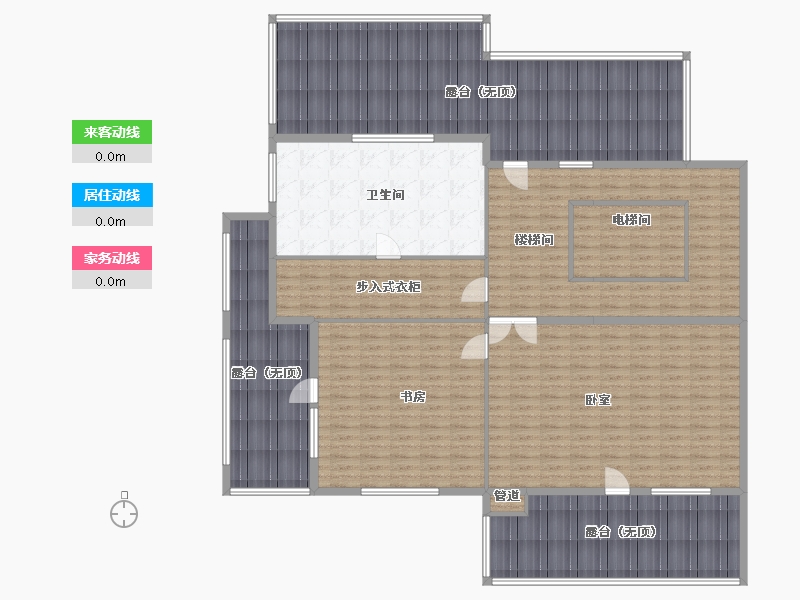 浙江省-湖州市-龙山庄园临湖台-222.00-户型库-动静线