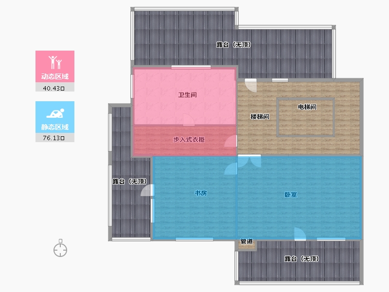 浙江省-湖州市-龙山庄园临湖台-222.00-户型库-动静分区