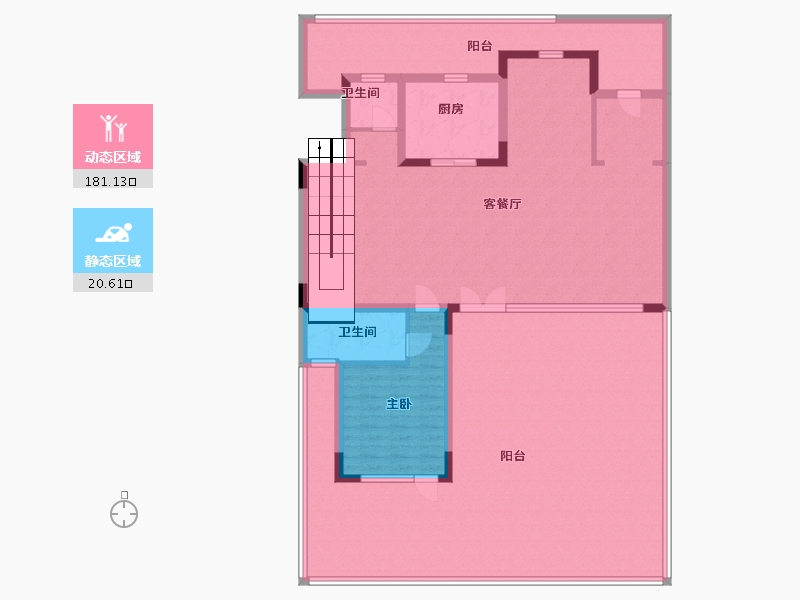 江苏省-南通市-蓝城·南通桃李春风-184.00-户型库-动静分区