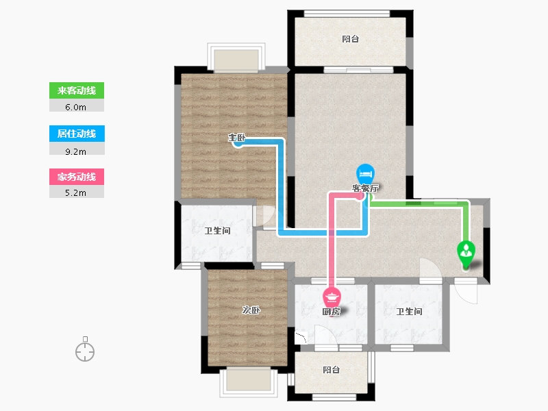 江苏省-淮安市-御景天成花苑-94.16-户型库-动静线