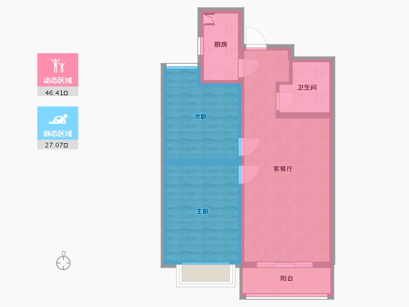 河北省-保定市-悦澜湾-65.00-户型库-动静分区