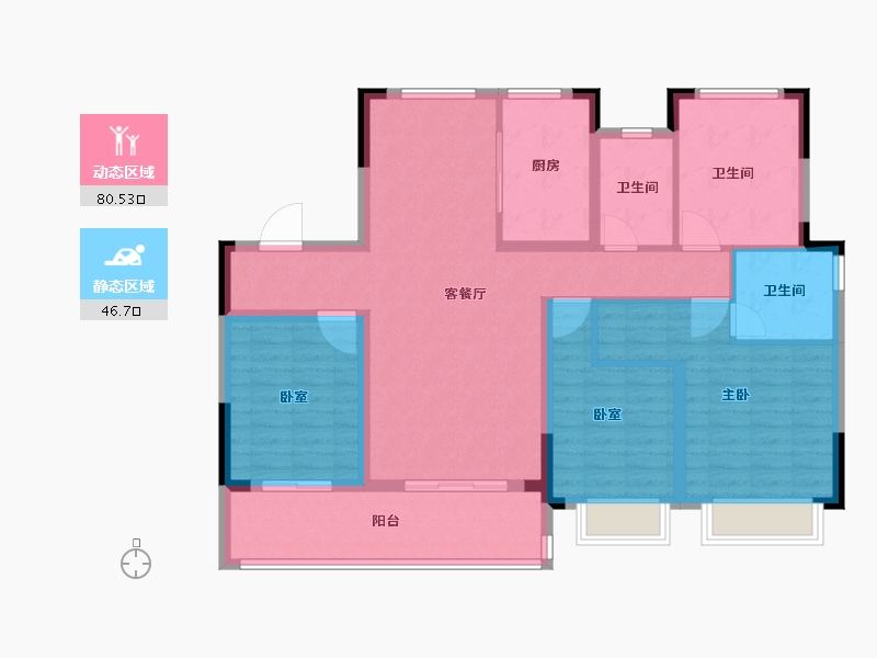 安徽省-阜阳市-融创城-114.28-户型库-动静分区