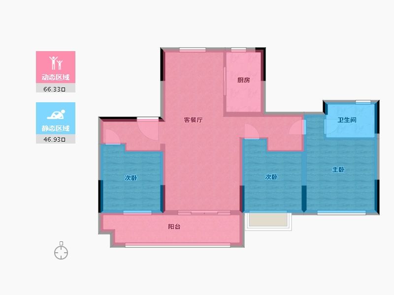 江苏省-盐城市-欧堡利亚珺悦府-102.00-户型库-动静分区