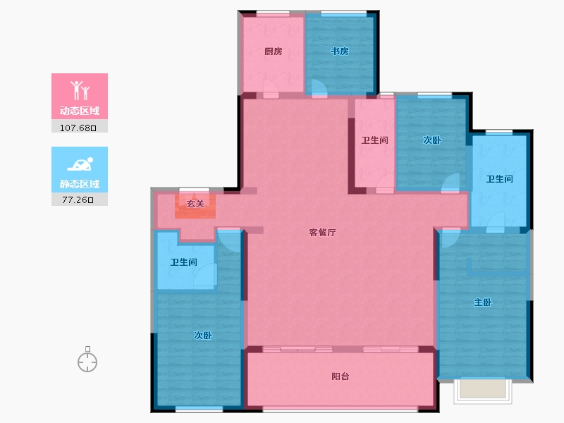 江苏省-常州市-新城公馆龙耀-168.01-户型库-动静分区