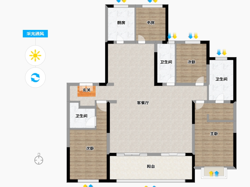 江苏省-常州市-新城公馆龙耀-168.01-户型库-采光通风