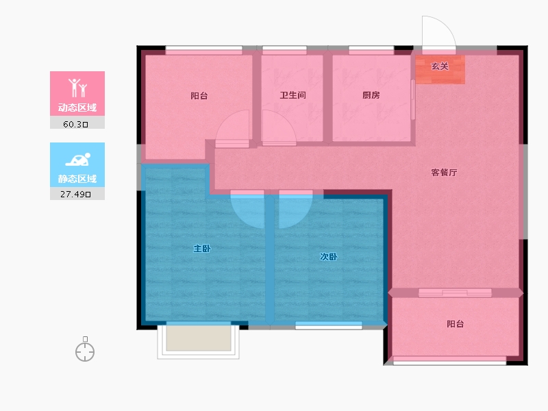 江苏省-常州市-路劲天隽峰荟-78.01-户型库-动静分区