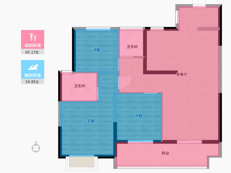 江苏省-南通市-东时区-92.00-户型库-动静分区