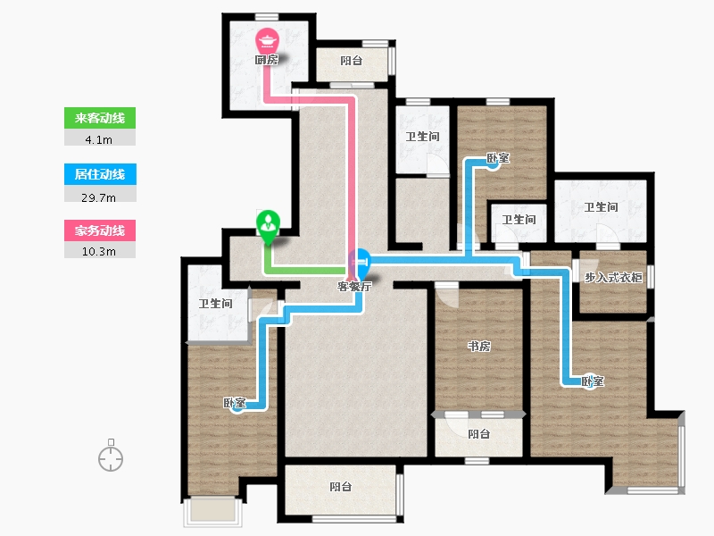 宁夏回族自治区-银川市-太阳城-174.42-户型库-动静线