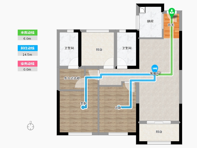 江苏省-常州市-路劲铂隽-86.74-户型库-动静线