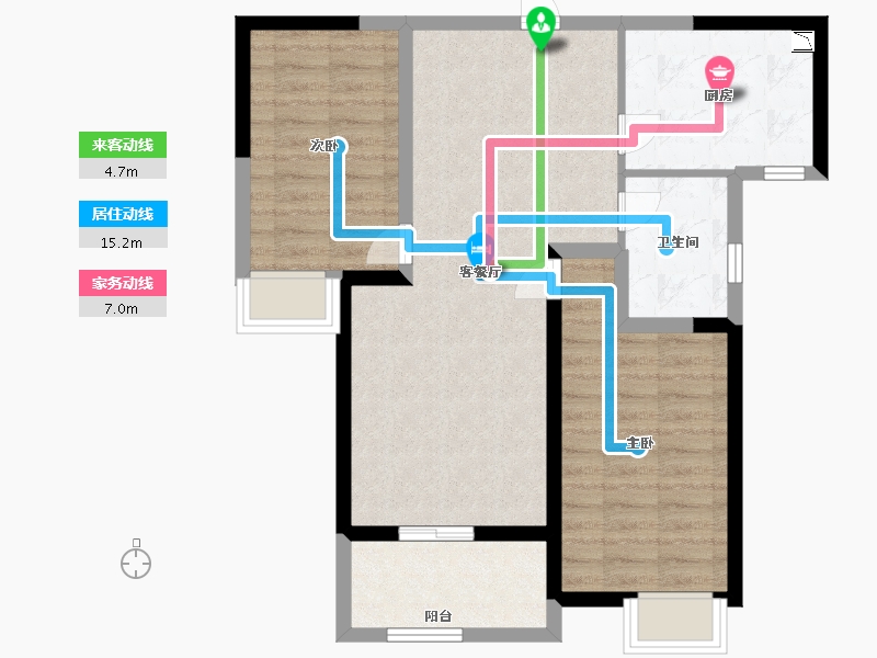 江苏省-盐城市-同曦文昌府-74.00-户型库-动静线