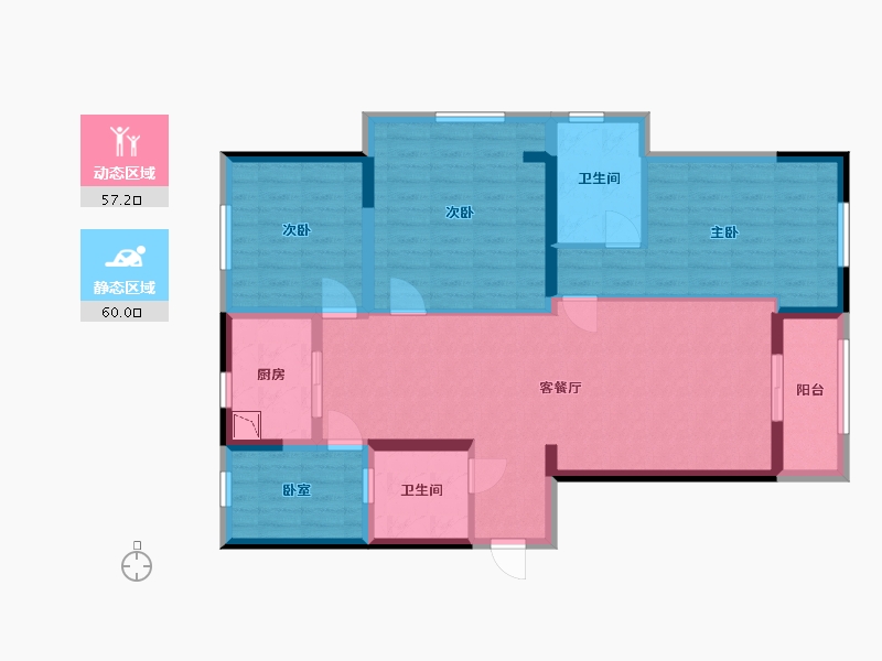 江西省-上饶市-奥林至尊-104.60-户型库-动静分区