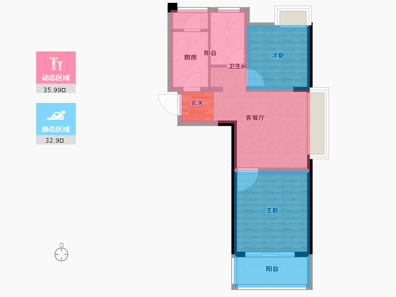 江苏省-常州市-天安尚城-61.11-户型库-动静分区