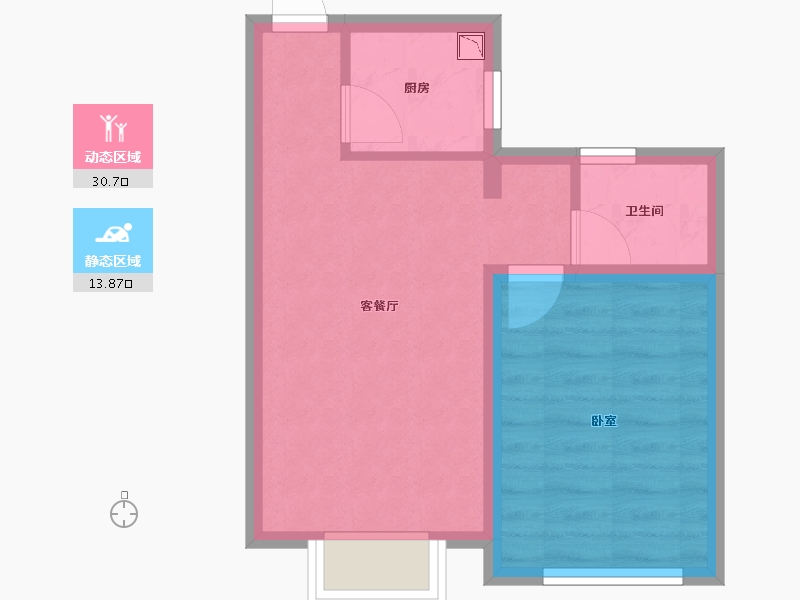 浙江省-宁波市-开元九龙湖畔云顶-39.21-户型库-动静分区