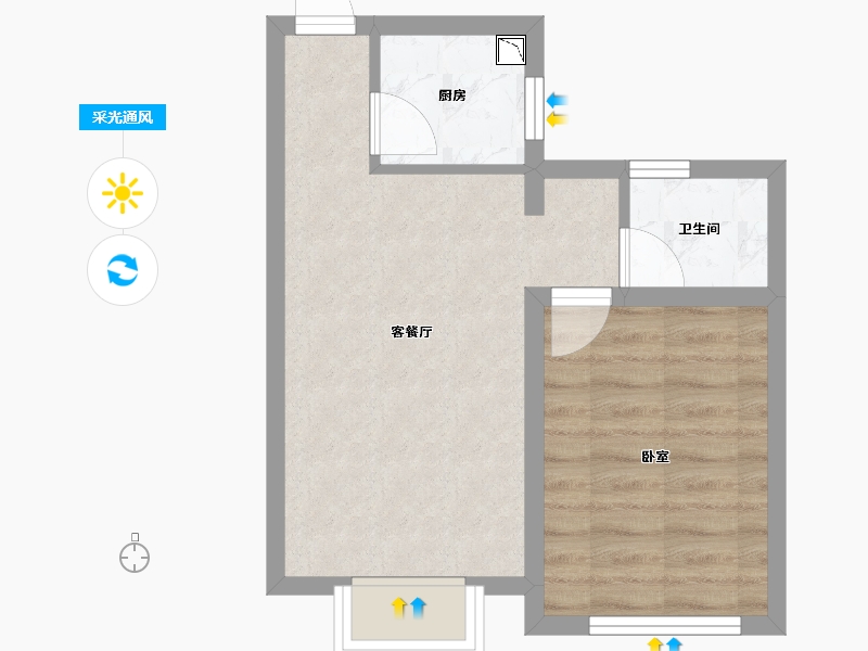 浙江省-宁波市-开元九龙湖畔云顶-39.21-户型库-采光通风