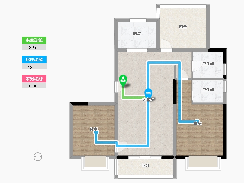 浙江省-宁波市-中传首府-86.29-户型库-动静线