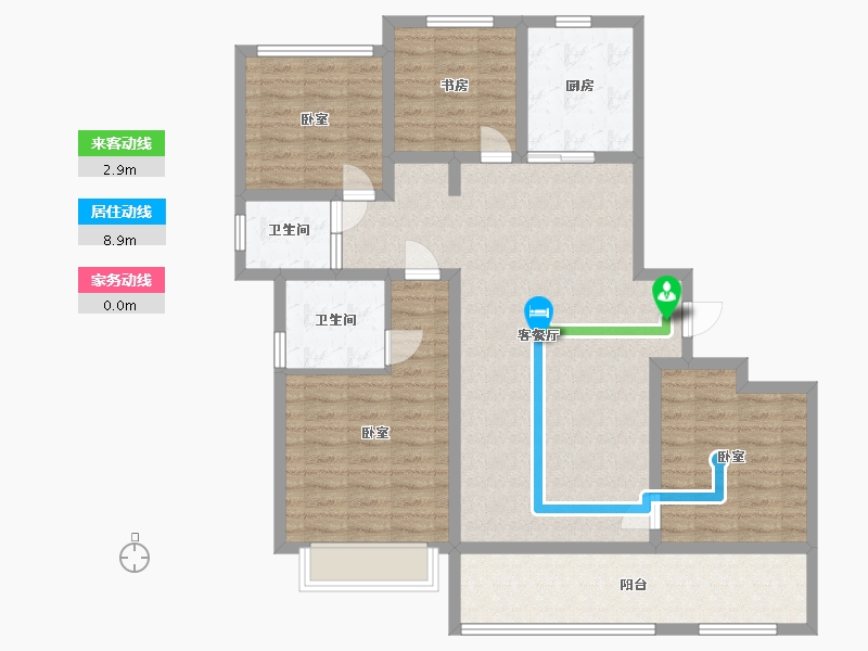 浙江省-宁波市-江山万里·琅峰-114.48-户型库-动静线