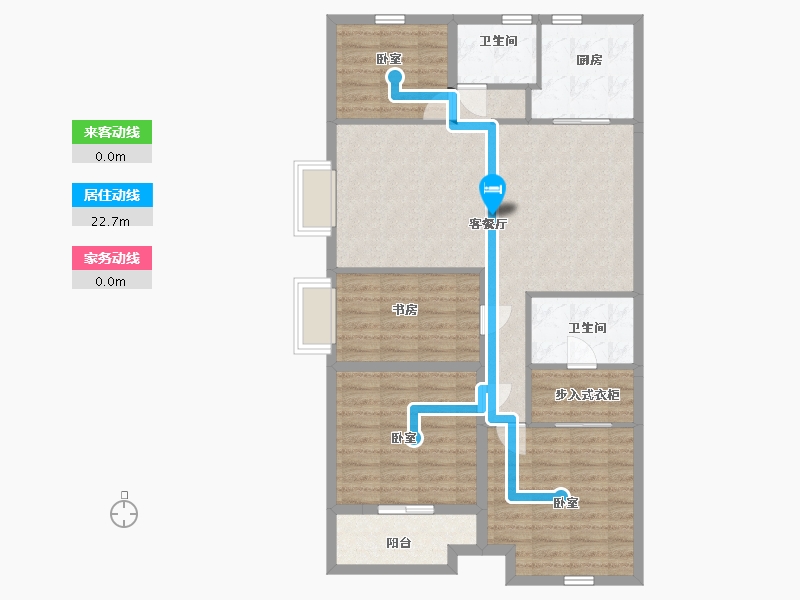 浙江省-嘉兴市-万科桂语东方-100.00-户型库-动静线