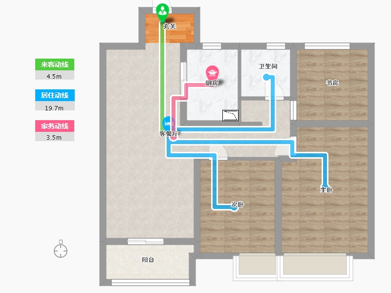 江苏省-淮安市-昌兴壹城-79.20-户型库-动静线