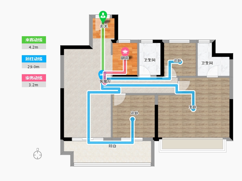 江苏省-常州市-新城明昱玖园-94.00-户型库-动静线