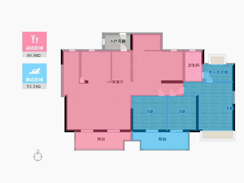 江苏省-南通市-东时区-134.00-户型库-动静分区