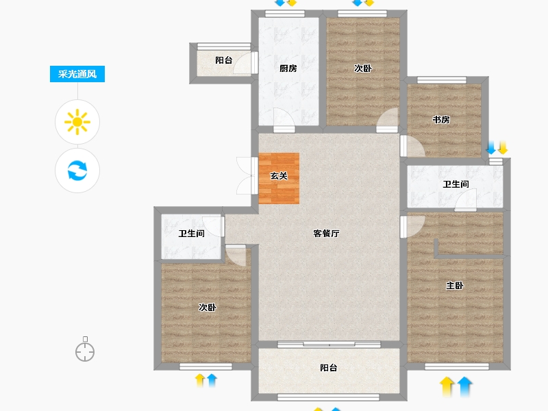 江苏省-常州市-路劲铂隽-114.01-户型库-采光通风