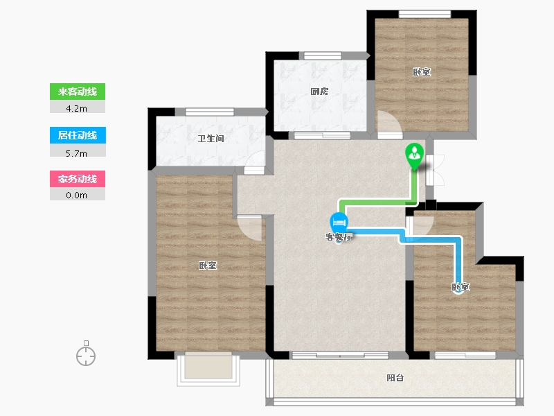 安徽省-淮南市-安粮淮安府-94.01-户型库-动静线