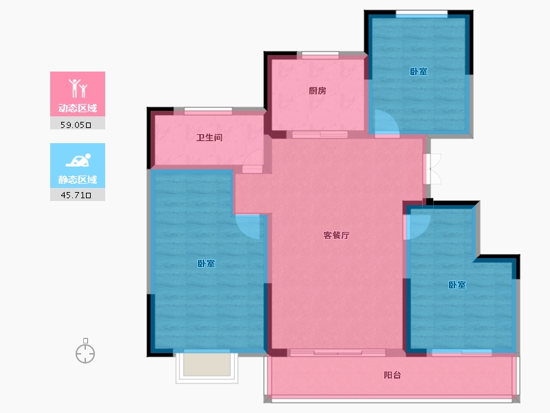 安徽省-淮南市-安粮淮安府-94.01-户型库-动静分区