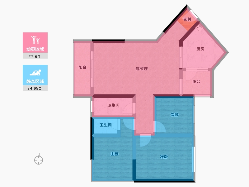 广西壮族自治区-桂林市-凯立达山水郡-77.88-户型库-动静分区