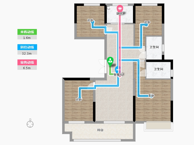 江苏省-盐城市-欧堡利亚珺悦府-116.00-户型库-动静线