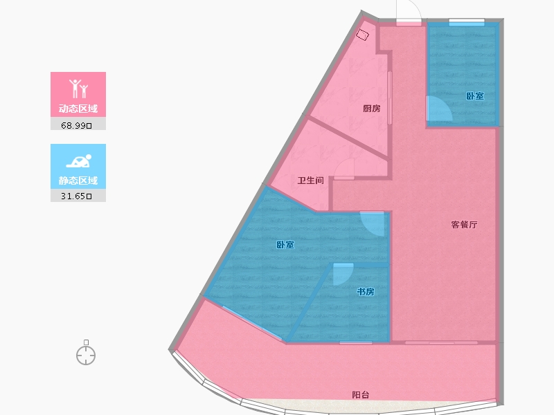 安徽省-芜湖市-绿地太平湖-96.00-户型库-动静分区