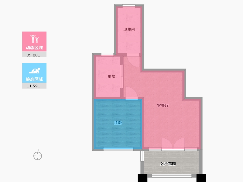 江苏省-淮安市-圣海 天鹅湖畔-48.00-户型库-动静分区