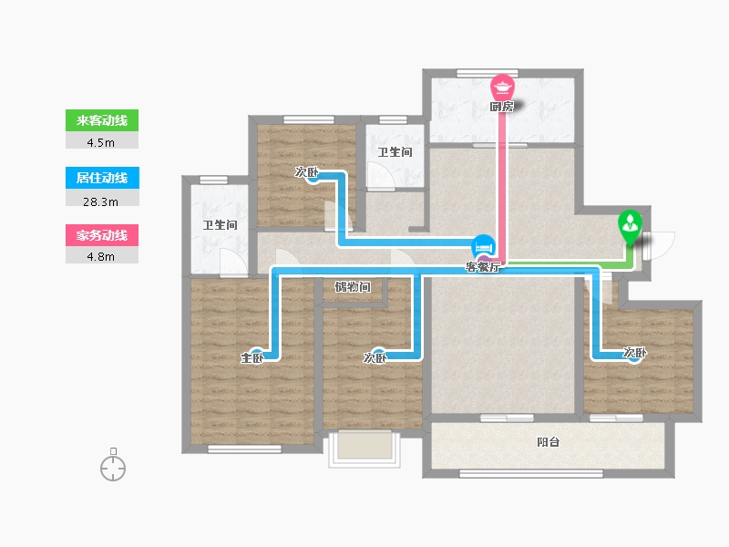 青海省-西宁市-中海·山湖大观-114.00-户型库-动静线