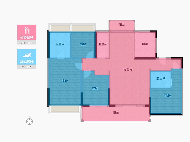 江苏省-苏州市-中交路劲璞玥风华-138.00-户型库-动静分区