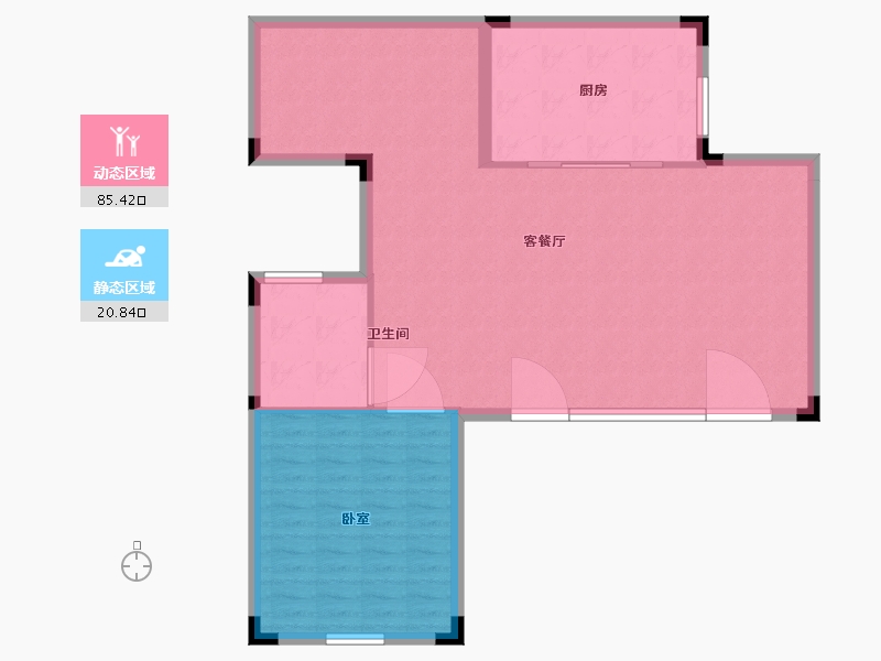 浙江省-宁波市-海风四季-99.00-户型库-动静分区