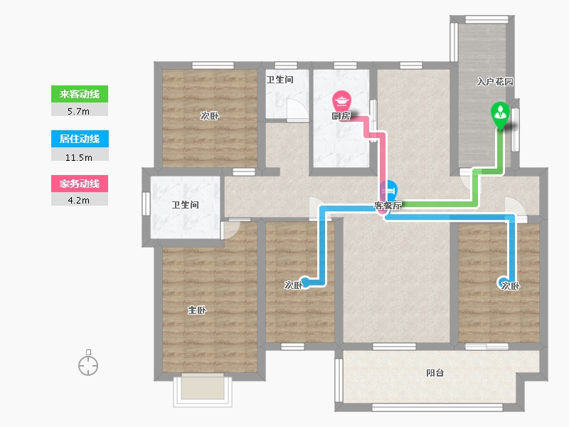 江苏省-淮安市-盱眙御景星城-110.29-户型库-动静线