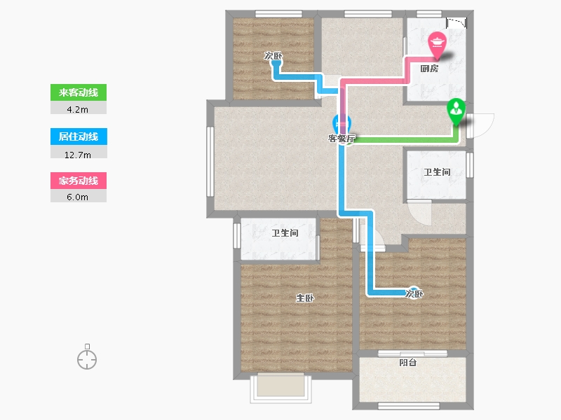 江苏省-淮安市-盱眙御景星城-99.20-户型库-动静线