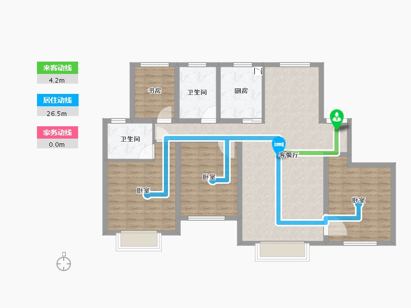 新疆维吾尔自治区-乌鲁木齐市-高铁顺城-106.54-户型库-动静线