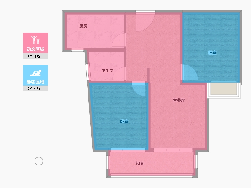 安徽省-芜湖市-新华联梦想城-74.00-户型库-动静分区