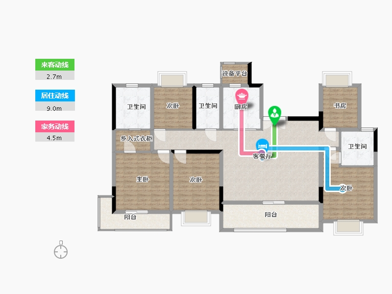 江苏省-南通市-神辉上麟府-149.00-户型库-动静线