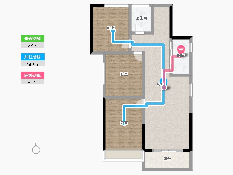 安徽省-池州市-恒泰 · 财富新都-95.03-户型库-动静线