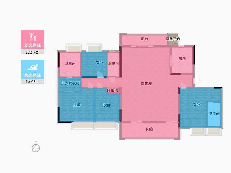 江苏省-南通市-龙信·骏园-176.00-户型库-动静分区